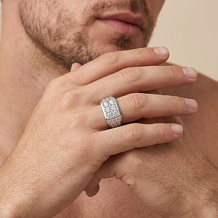 Rhodium Over Sterling Silver / 10 - Product card gallery slide 4 (15397845860665)