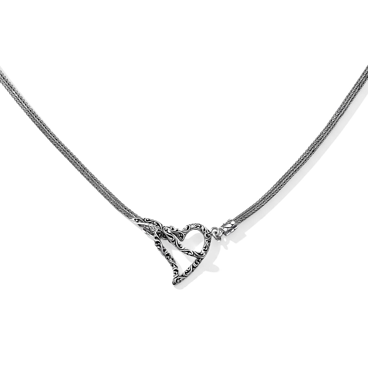D'Joy Bali Legacy Tulang Naga Oval Chain Necklace in Sterling Silver (20 Inches) 17.90 Grams