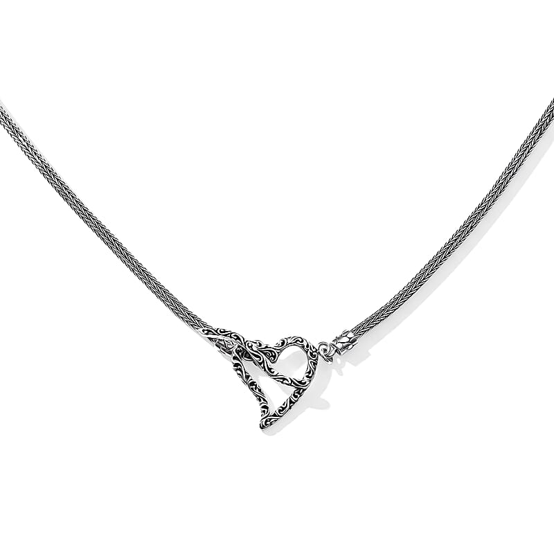 D'Joy Bali Legacy Tulang Naga Oval Chain Necklace in Sterling Silver (20 Inches) 17.90 Grams