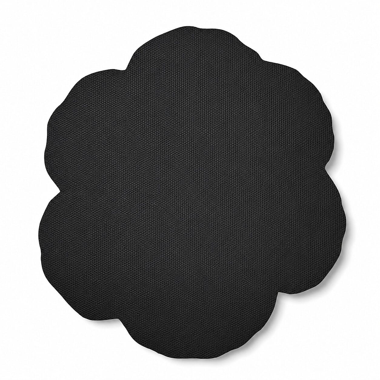 Livmore Yellow Flower Shape Rubber Indoor Mat