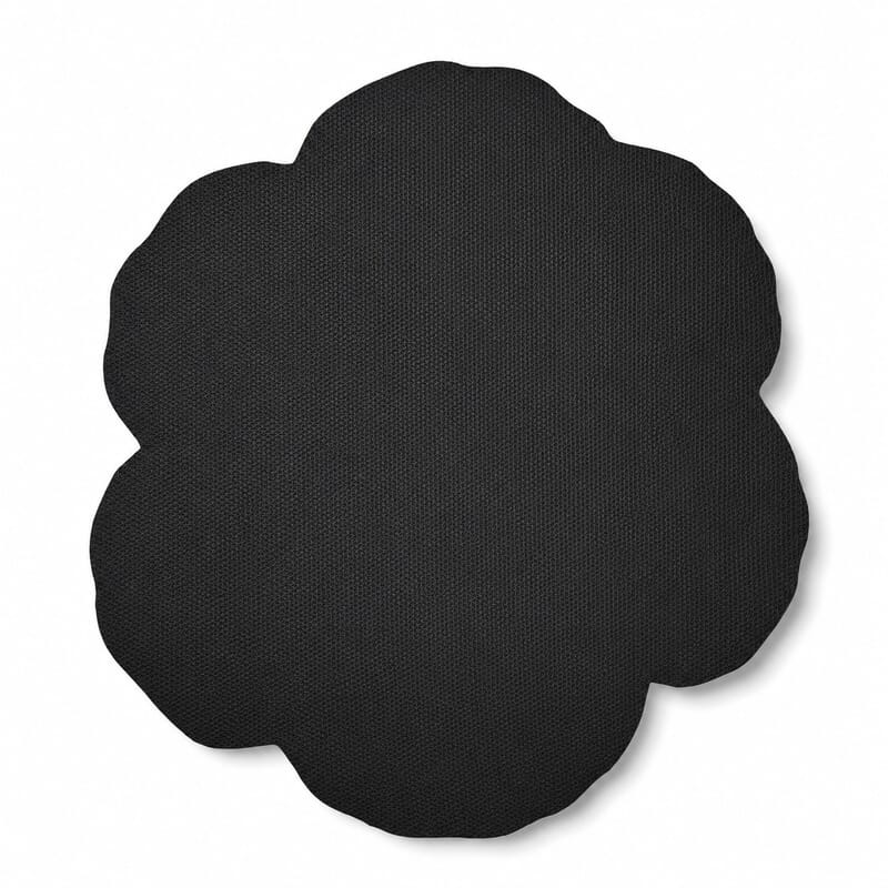 Livmore Yellow Flower Shape Rubber Indoor Mat