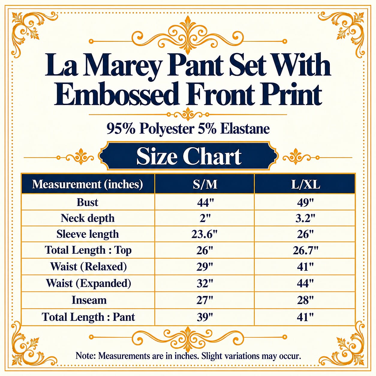 La Marey Khaki 2 Piece Sweatshirt and Pant Set with Embossed Front Print - S/M