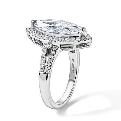 IGI Certified Luxuriant Lab Grown Diamond G VS 3.50 ctw Ring in 950 Platinum (Size 6.0) 7.15 Grams