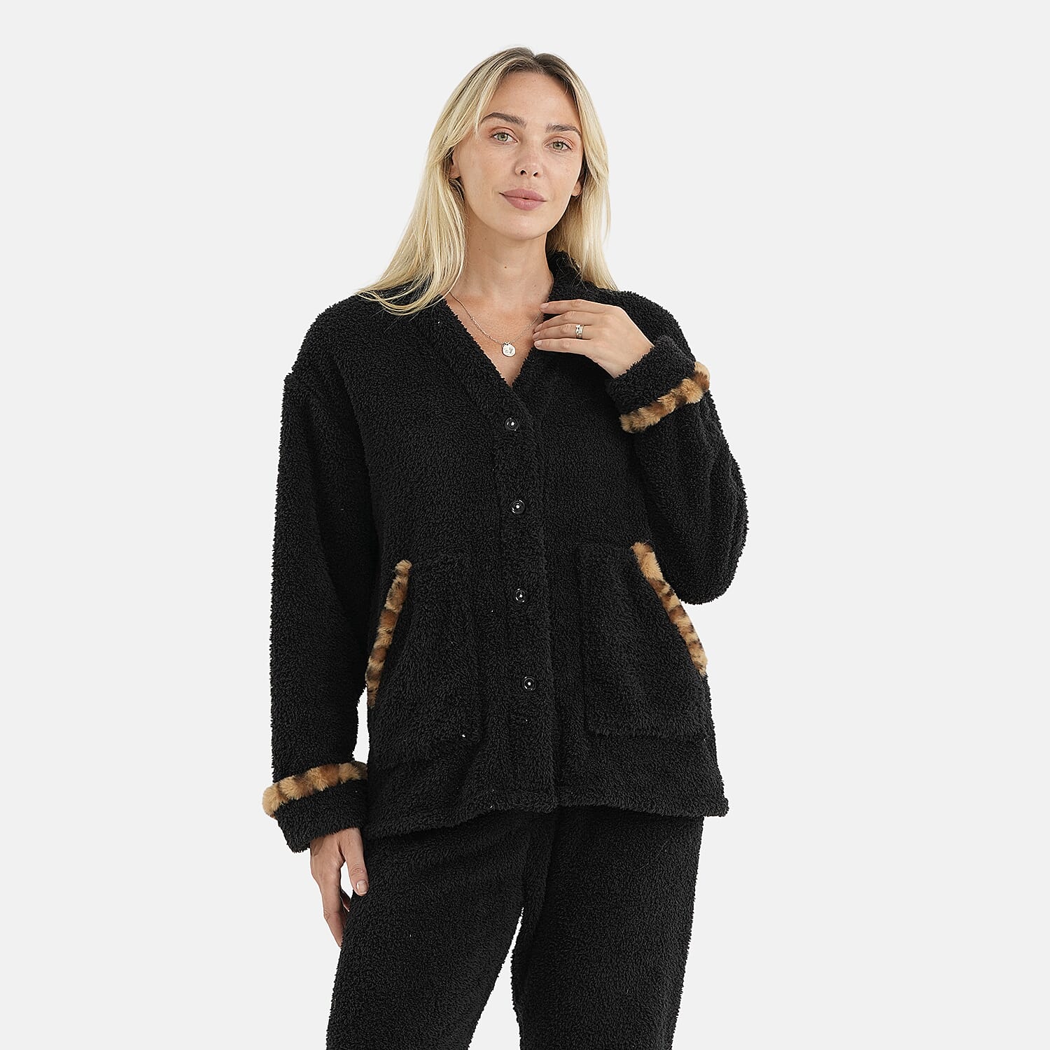 La Marey Black 2pcs Pajma Set - One Size Plus