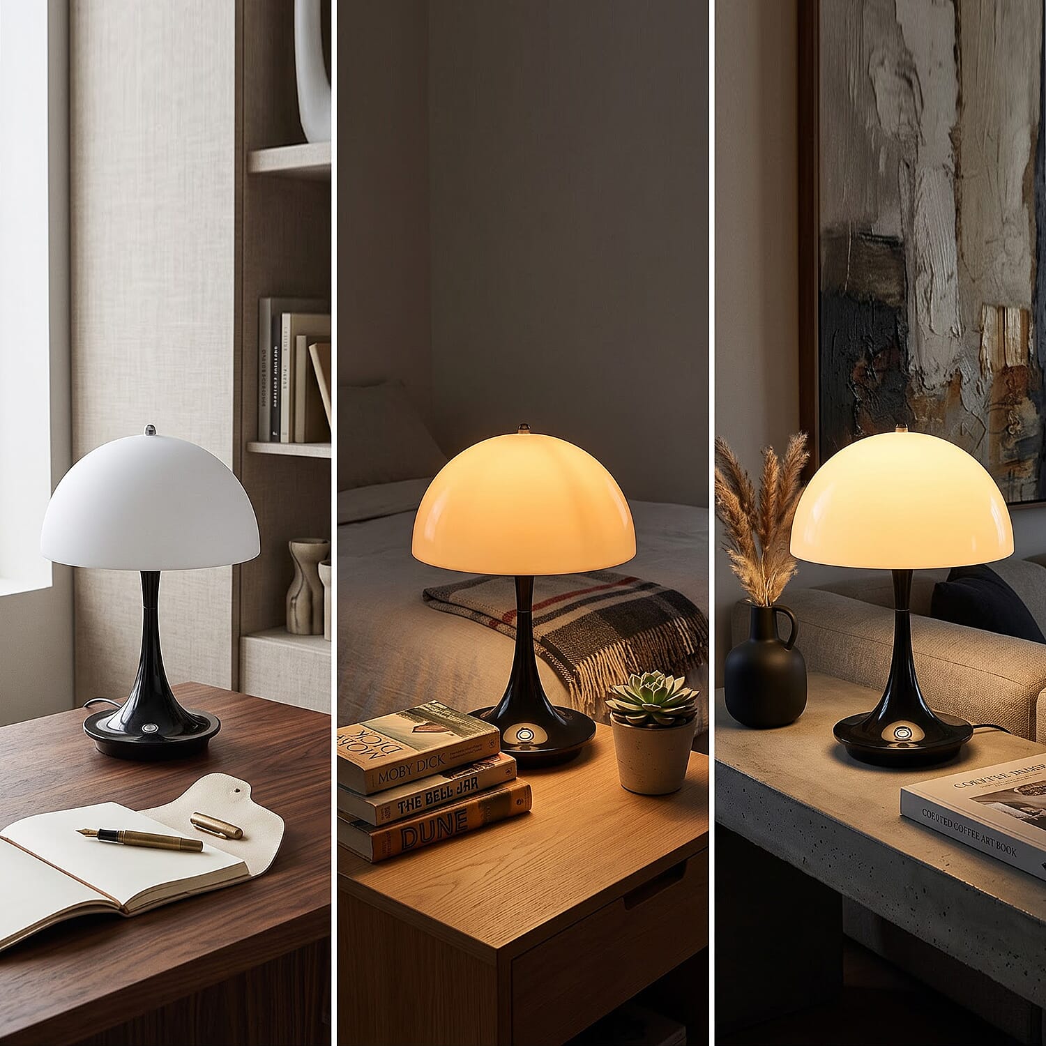 Livmore Black Cordless Table Lamp