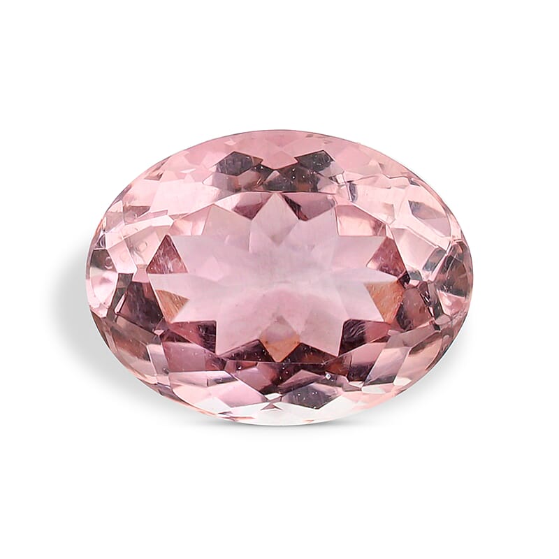 AAAA Blush Tourmaline (Ovl 8x6 mm) 1.00 ctw