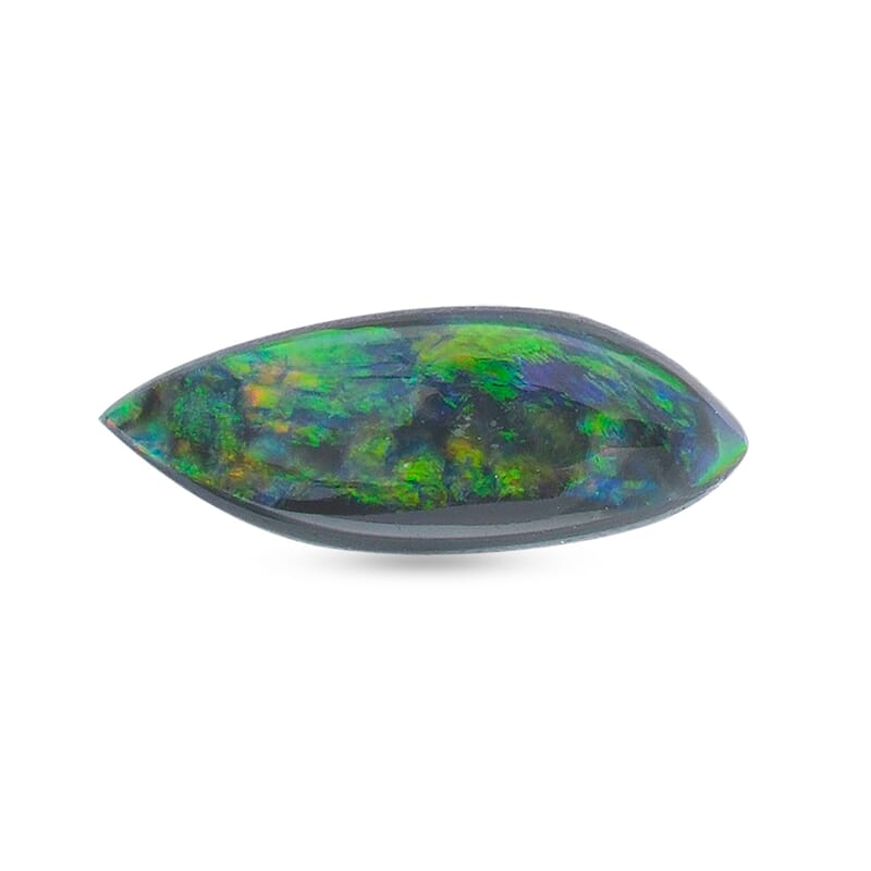 Gem Hunter Collection Certified and Appraised AAAA Natural Australian Black Ridge Opal (Fancy Free Size) 1.00 ctw