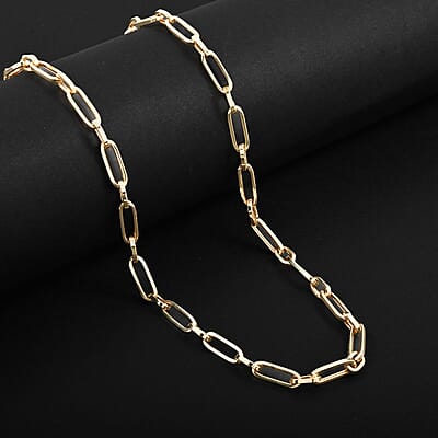 5mm Paperclip Chain Necklace in 14K Yellow Gold 8.80 Grams 22 Inches