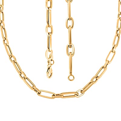 5mm Paperclip Chain Necklace in 14K Yellow Gold 8.80 Grams 22 Inches