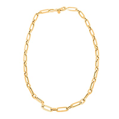 5mm Paperclip Chain Necklace in 14K Yellow Gold 8.80 Grams 22 Inches