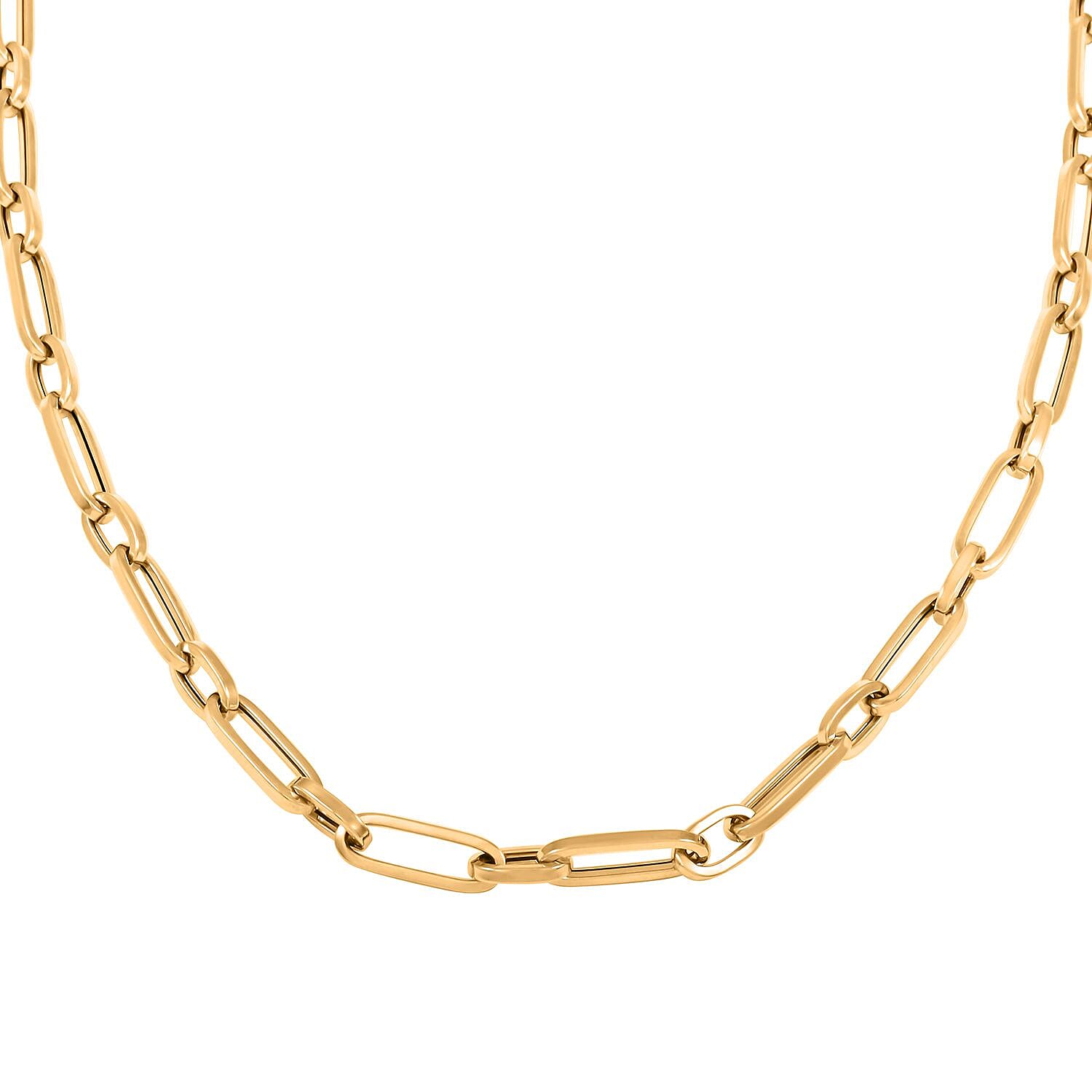 5mm Paperclip Chain Necklace in 14K Yellow Gold 9.60 Grams 24 Inches
