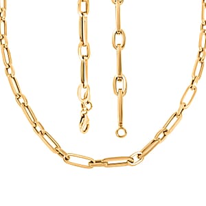 5mm Paperclip Chain Necklace in 14K Yellow Gold 9.60 Grams 24 Inches 