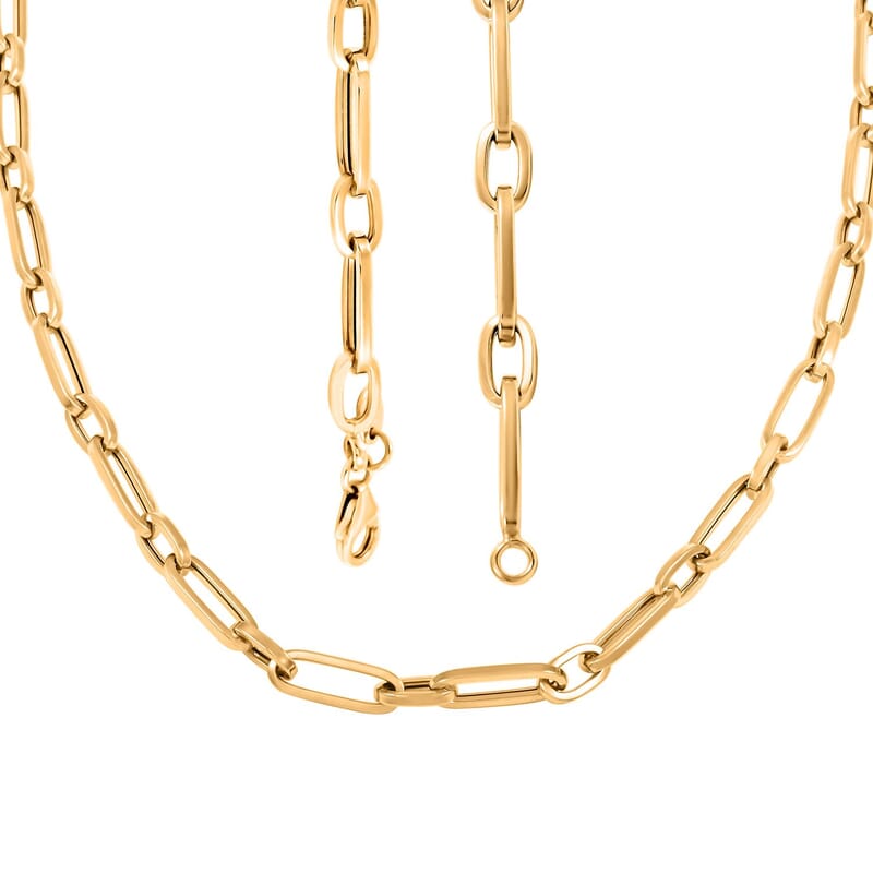 5mm Paperclip Chain Necklace in 14K Yellow Gold 9.60 Grams 24 Inches