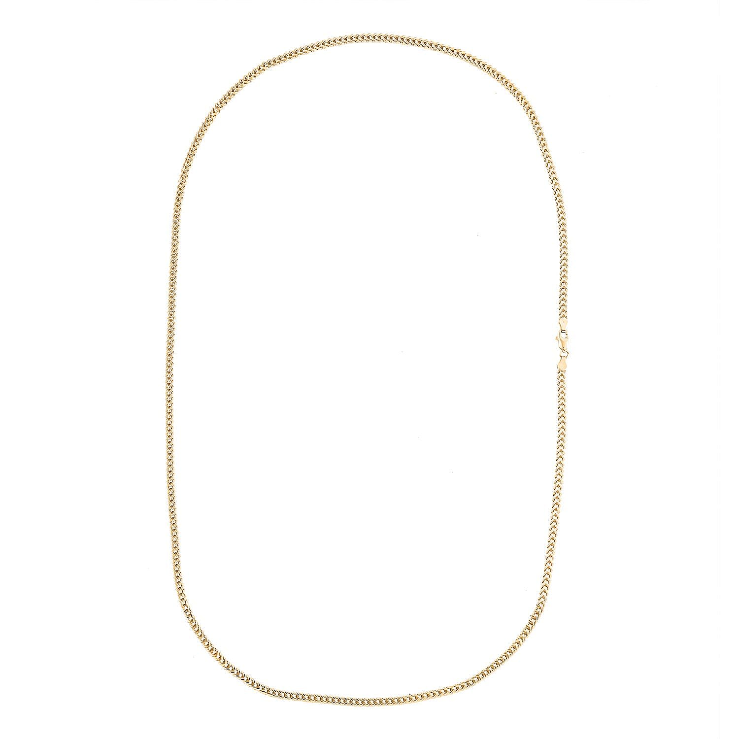 2.5mm Franco Chain Necklace in 10K Yellow Gold 6.0 Grams 22 Inches