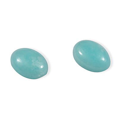 Amazonite Set of 2 (Ovl 7x5 mm) 0.75 ctw