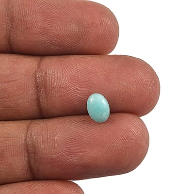 Amazonite Set of 2 (Ovl 7x5 mm) 0.75 ctw