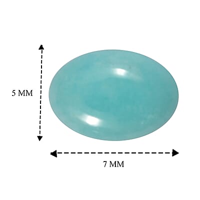 Amazonite Set of 2 (Ovl 7x5 mm) 0.75 ctw