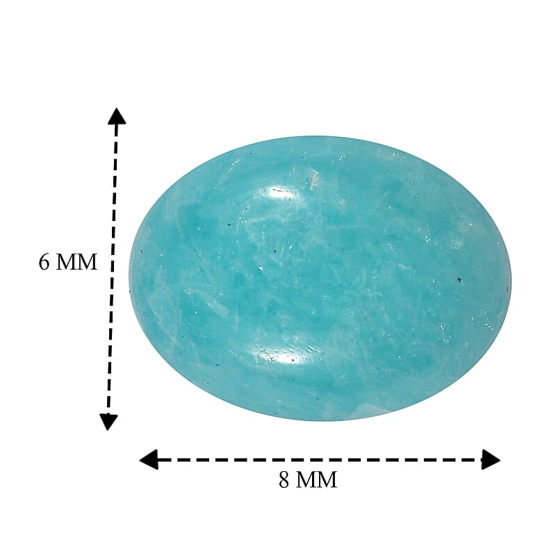 AA Amazonite (Ovl 8x6 mm) 1.25 ctw
