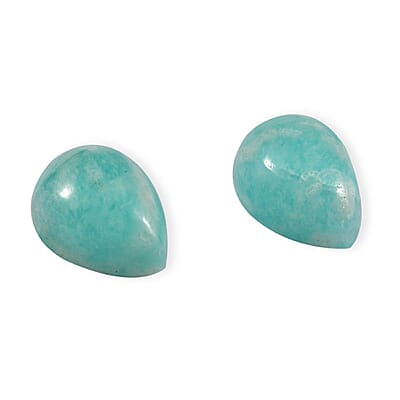Amazonite Set of 2 (Pear 7x5 mm) 1.38 ctw