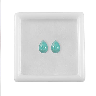 Amazonite Set of 2 (Pear 7x5 mm) 1.38 ctw