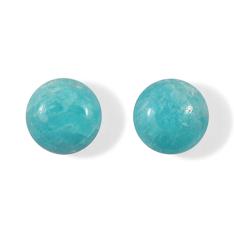 Amazonite Set of 2 (Rnd 5 mm) 0.45 ctw