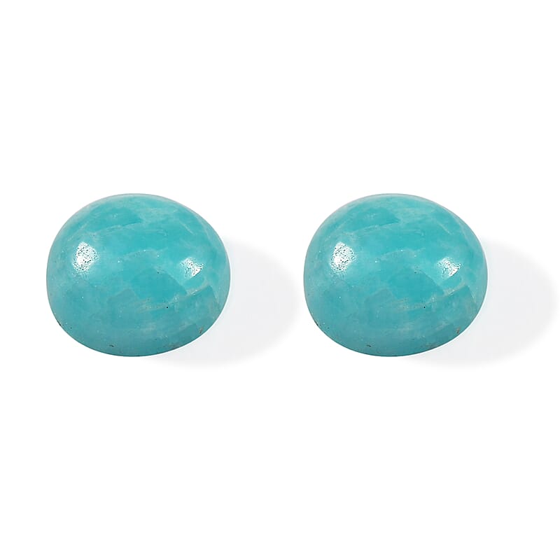 Amazonite Set of 2 (Rnd 5 mm) 0.45 ctw