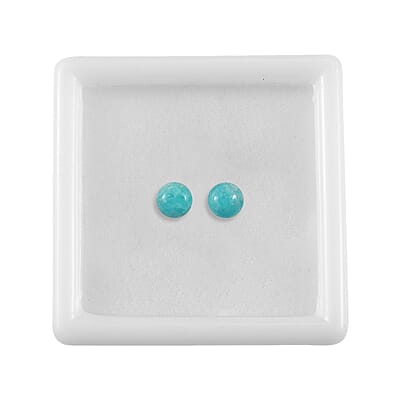 Amazonite Set of 2 (Rnd 5 mm) 0.45 ctw