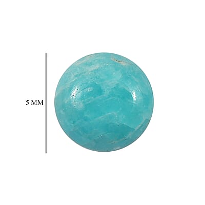 Amazonite Set of 2 (Rnd 5 mm) 0.45 ctw