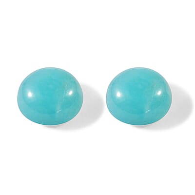 Amazonite Set of 2 (Rnd 6 mm) 0.85 ctw