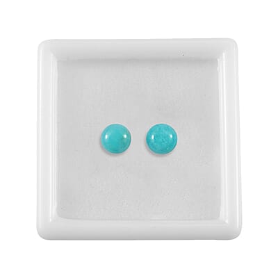 Amazonite Set of 2 (Rnd 6 mm) 0.85 ctw