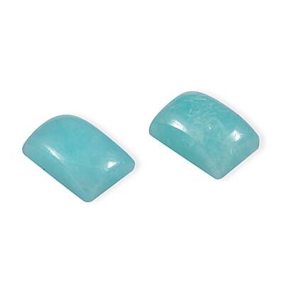 Amazonite Set of 2 (Bgt 7x5 mm) 1.68 ctw