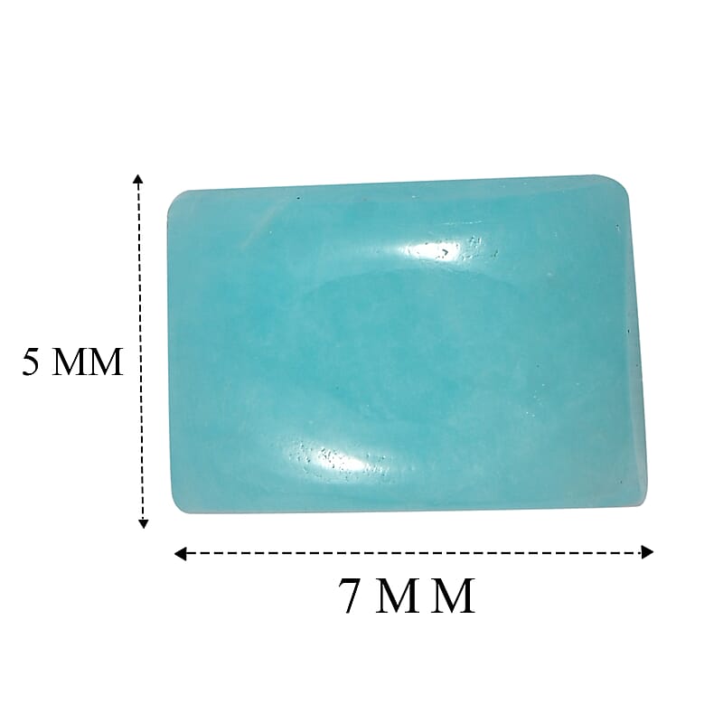 Amazonite Set of 2 (Bgt 7x5 mm) 1.68 ctw