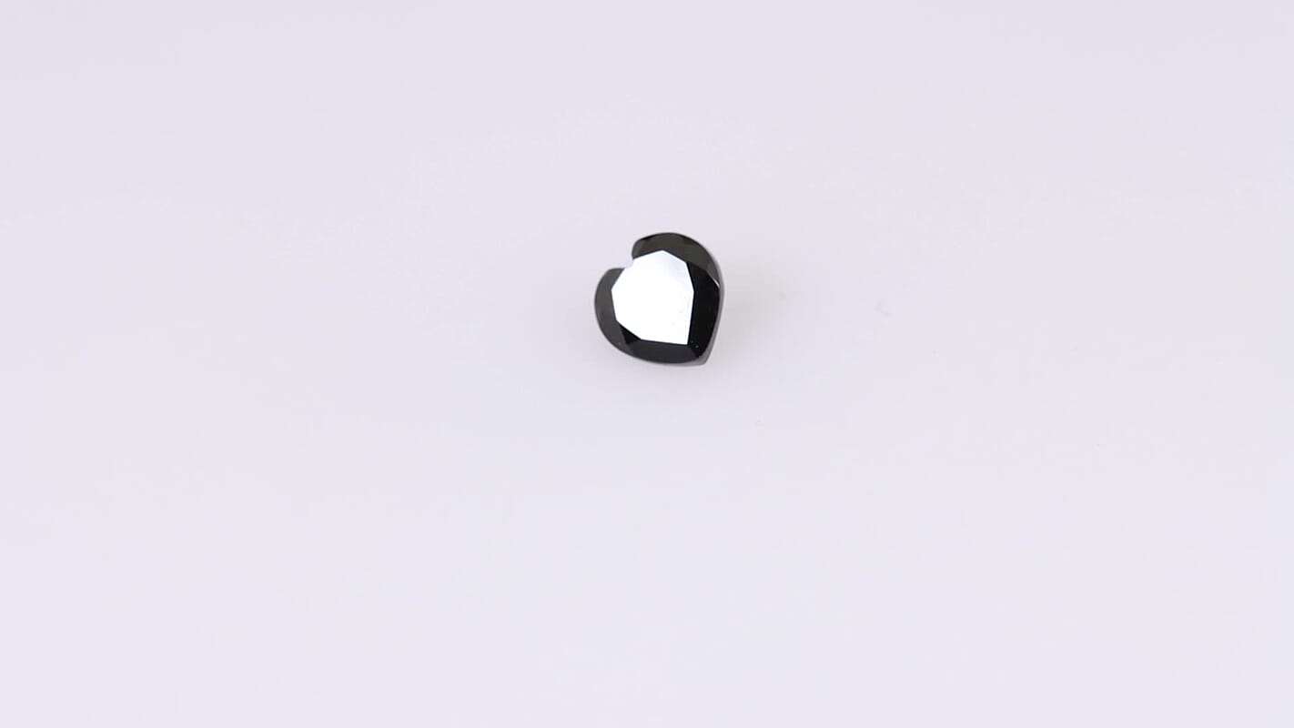 AA Black Obsidian (Hrt 6 mm) 0.65 ctw