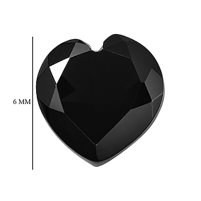 AA Black Obsidian (Hrt 6 mm) 0.65 ctw
