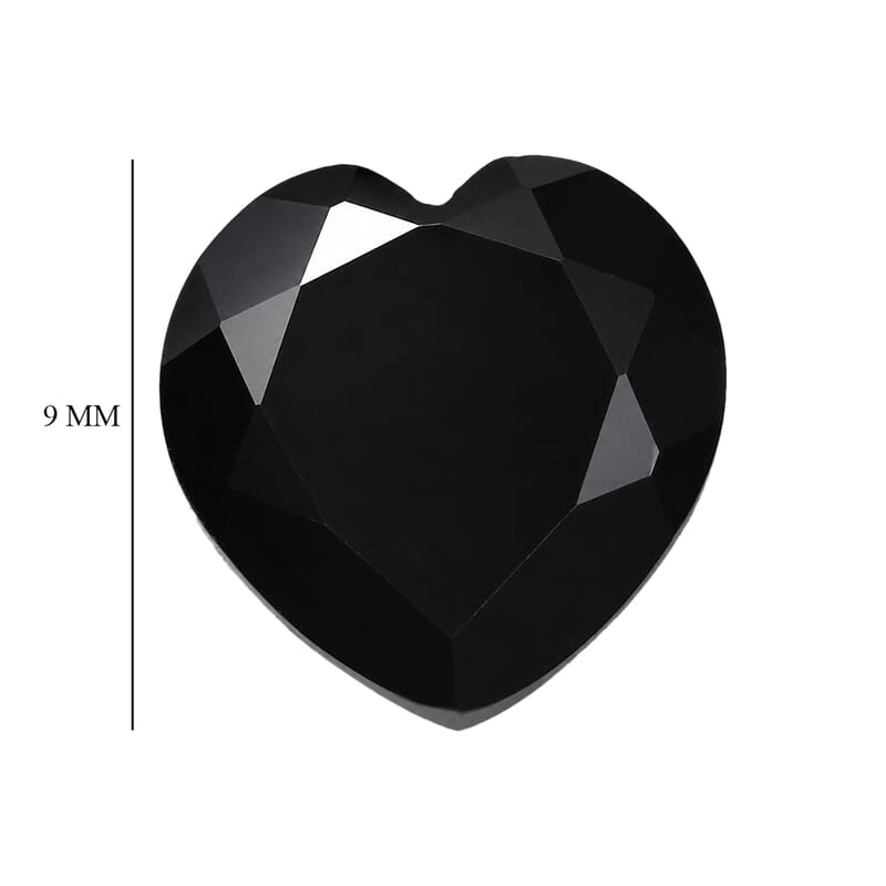 AA Black Obsidian (Hrt 9 mm) 1.87 ctw