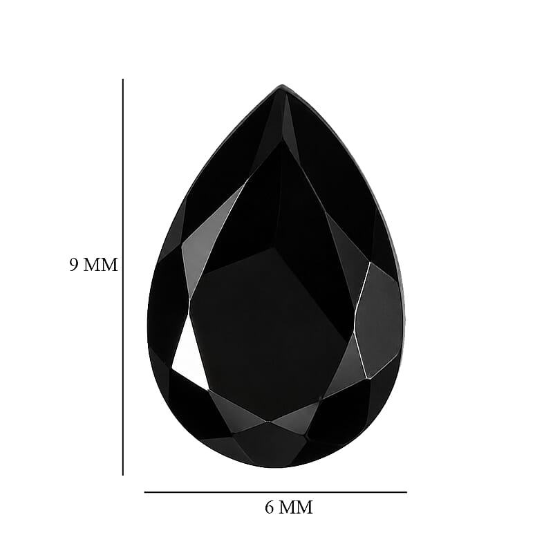 AA Black Obsidian (Pear 9x6 mm) 0.97 ctw