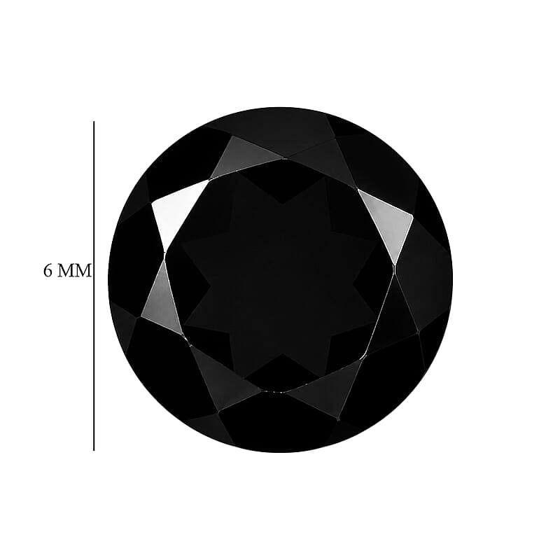 AA Black Obsidian (Rnd 6 mm) 0.70 ctw