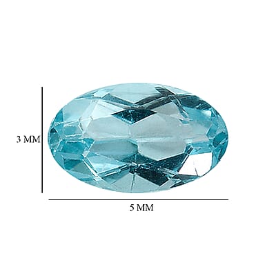 Lagoon Apatite Set of 4 (Ovl 5x3 mm) 0.85 ctw