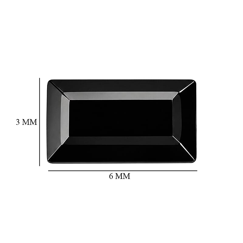 Thai Black Spinel Set of 3 (Bgt 6x3 mm) 1.08 ctw