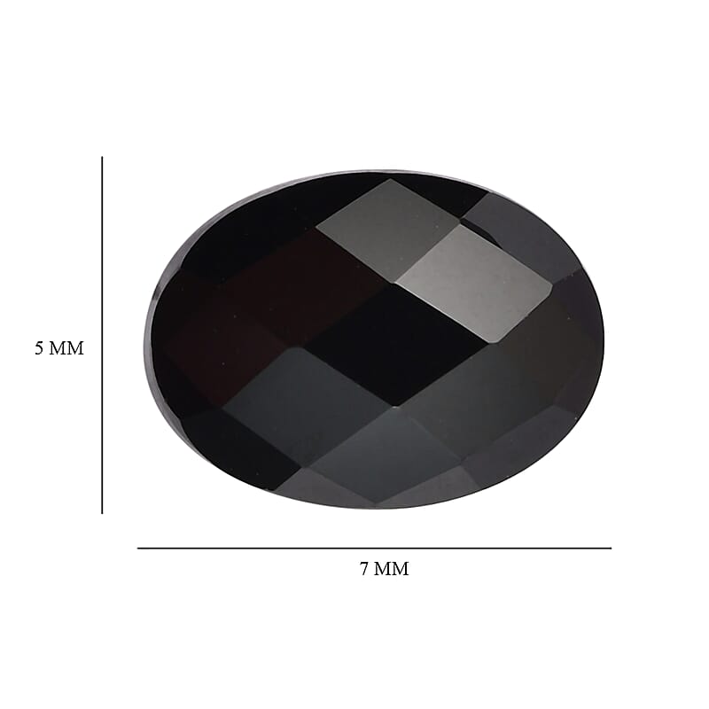 Thai Black Spinel Set of 3 (Ovl 7x5 mm) 2.61 ctw