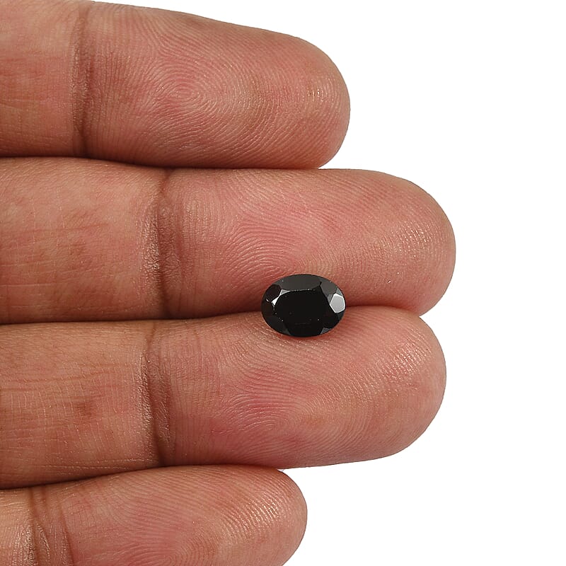 Thai Black Spinel Set of 2 (Ovl 8x6 mm) 2.81 ctw