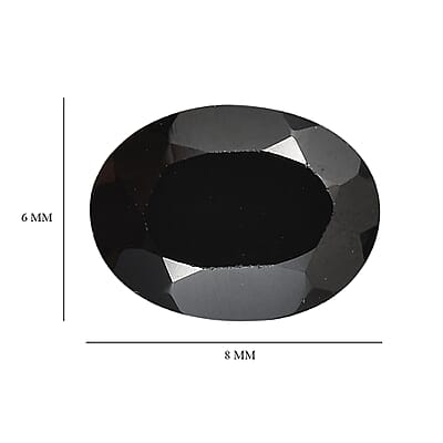 Thai Black Spinel Set of 2 (Ovl 8x6 mm) 2.81 ctw