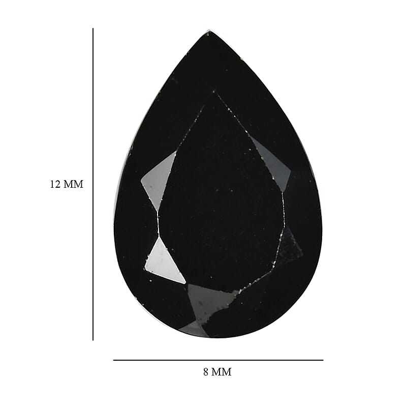 Thai Black Spinel (Pear 12x8 mm) 3.04 ctw