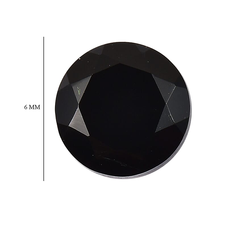 Thai Black Spinel Set of 3 (Rnd 6 mm) 2.70 ctw