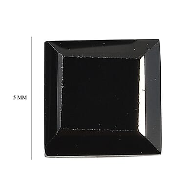 Thai Black Spinel Set of 4 (Sqr 5 mm) 3.81 ctw