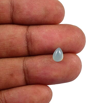 Blue Chalcedony Enhanced Set of 2 (Pear 7x5 mm) 1.78 ctw