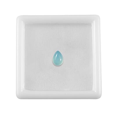 Blue Chalcedony Enhanced Set of 2 (Pear 7x5 mm) 1.78 ctw