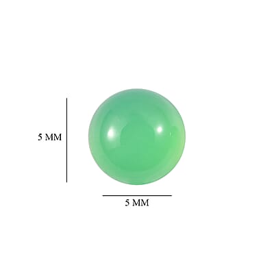 Blue Chalcedony Enhanced Set of 2 (Rnd 5 mm) 1.04 ctw