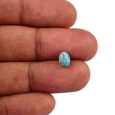Blue Mojave Turquoise Set of 2 (Ovl 7x5 mm) 0.78 ctw