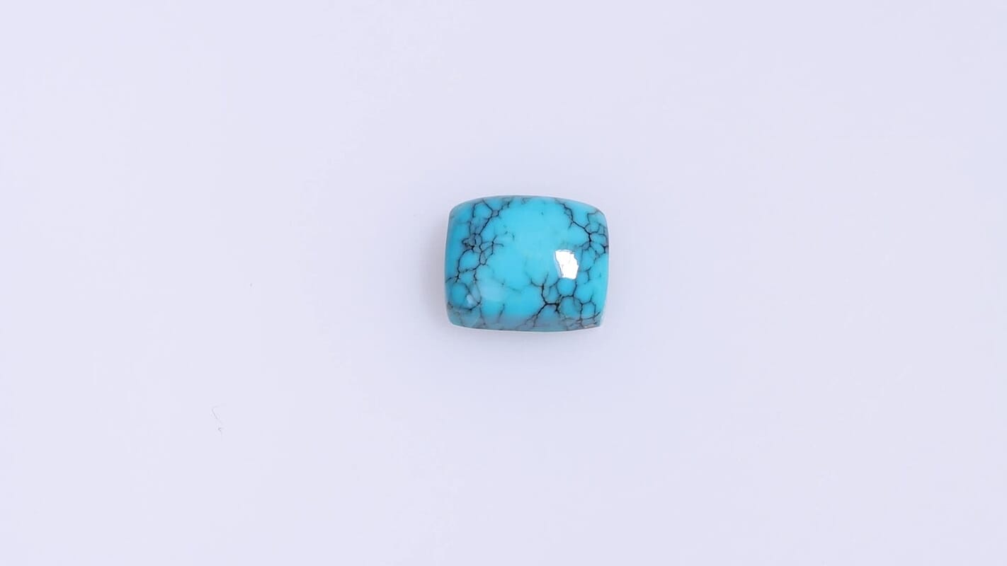 AA Blue Moon Turquoise (Cush 10x8 mm) 3.02 ctw